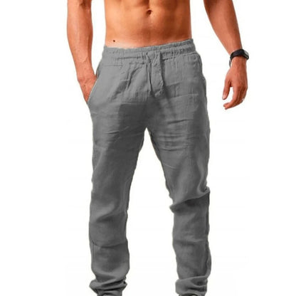 Men's Cotton Linen Long Pants