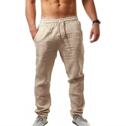 Men's Cotton Linen Long Pants